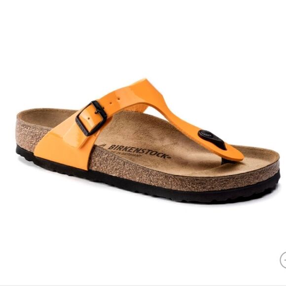 Birkenstock Gizeh Sandal Patent Marygold - Picture 3 of 8